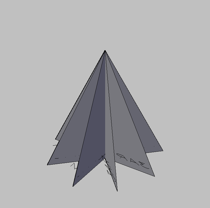 Bloque Autocad Vista de Árbol Pino 39 en 3D